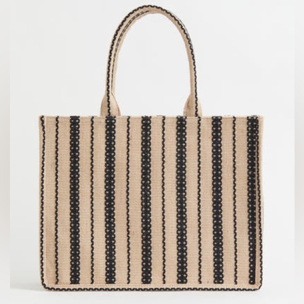 H&M Jacquard-weave Handbag Tote